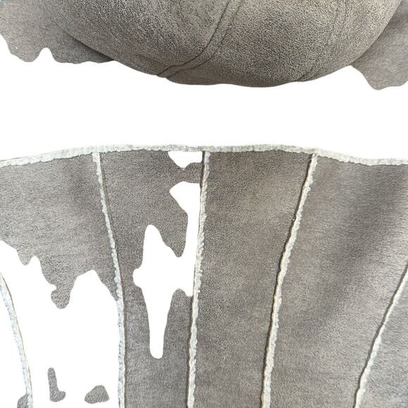 Miss Sixty Shearling Bomber Style Jacket w Asymmetrical Zipper - Vintage Jacket - Picture 10 of 11